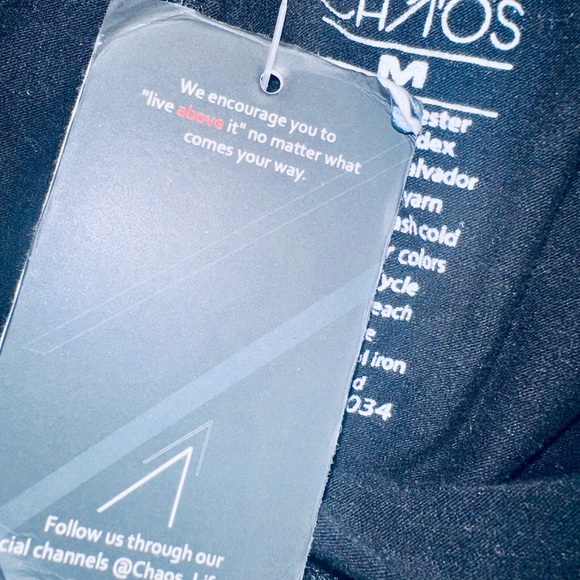 Chaos Athletic Leggings Black size Medium NWT - Picture 5 of 6